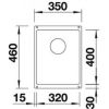 Кухонная мойка Blanco SUBLINE 320-U 513406 Антрацит