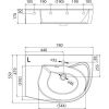 Умывальник Ravak Rosa Comfort Plus L XJ0P1100000