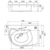 Умывальник Ravak Rosa Comfort Plus R XJ0L1100000