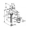 Смеситель для умывальника Kludi Zenta 382608675 Черный