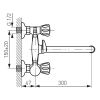 Смеситель для ванны с душем Ferro Standart BST11A