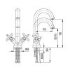 Смеситель для умывальника Armatura Symetric 342-315-00