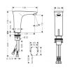 Смеситель для умывальника Hansgrohe PuraVida 15171000  (электронный)