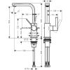 Смеситель для умывальника Hansgrohe Metris S 31159000