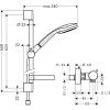 Душевая система Hansgrohe Croma 100 Vario/Ecostat Comfort Combi 27034000