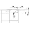 Кухонная мойка Blanco LANTOS 9 E-IF 516277 полированная
