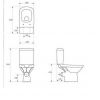 Унитаз-компакт Cersanit Carina 011 с крышкой дюропласт