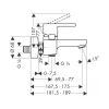 Смеситель для ванны Hansgrohe Metropol S 14461000