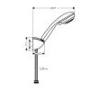 Ручной душ Hansgrohe Crometta 85 Multi/Porter'C 27568000