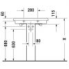 Умывальник Duravit 2nd floor 0491700000
