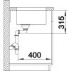 Кухонная мойка Blanco ANDANO 400-U 518310 Нерж Сталь