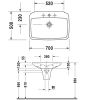 Умывальник Duravit PuraVida 2700700000