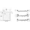 Душевой поддон Ravak Aneta 75x90 EX A003701320