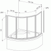 Шторка для ванны Ravak VDKP4 4DAMF10041