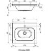 Умывальник Ravak Chrome 600 XJG01160000