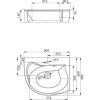 Умывальник Ravak Rosa R XJ2P1100000