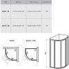 Душевой уголок Ravak Supernova SKCP4-90 сатин+grape 31170U00ZG