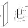Нерухома душова стінка Ravak Supernova APSS-90 198 940701R2Z1 білий+transparent