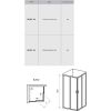Душевой уголок Ravak Blix BLRV2-80 1LV40U00Z1 сатин+transparent