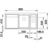 Кухонная мойка Blanco AXIA II 6 S-F 516875 Антрацит