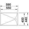 Кухонная мойка Blanco ZEROX 550-T-U 517274 Нерж. сталь с зерк. полир.