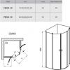 Душевой уголок Ravak Chrome CSKK4-90 3Q170U00Z1 сатин+transparent