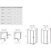 Душевая дверь Ravak Chrome CRV2-110 1QVD0U00Z1 сатин+transparent