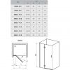 Душевые двери Ravak SmartLine SMSD2-90 B 0SP7BA00Z1