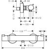 Термостат для душа Hansgrohe Ecostat Comfort 13116000