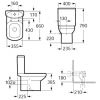 Унитаз-компакт Roca Dama Senso 34951500W с сиденьем