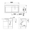 Кухонная мойка Blanco ZENAR 45 S 519254 Серый Шелк