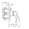 Смеситель для ванны Hansa Disc 41869074