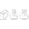 Тумба Ravak SD Classic 800 X000000428 L Espresso/Белый