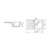 Кухонна мийка Marmorin Profir 160113002 graphite