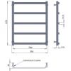 Полотенцесушитель PaladII Галант ПТ019 650х530