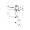Смеситель для умывальника Grohe Eurosmart Cosmopolitan 32827000