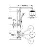 Душевая система Grohe Vitalio System 180 27298000