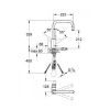 Кухонный смеситель Grohe Eurodisc Cosmopolitan 31122002