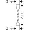 Душевой шланг Hansgrohe Sensoflex 2,00 28134000