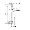 Душевой гарнитур Hansgrohe Raindance Select E 120 EcoSmart / Unica'S Puro 26622400 Белый/Хром