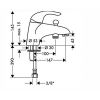 Смеситель для ванны Hansgrohe Focus E Monotrou 31751000