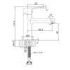 Cмеситель для умывальника Imprese Laska 05040(35)W