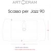 Умывальник ArtCeram Jazz JZ21