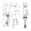 Электронный смеситель для умывальника Hansgrohe PuraVida 15170400