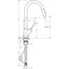 Кухонный смеситель Axor Starck 10821000