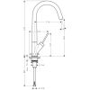 Кухонный смеситель Axor Starck 10822800 Сталь