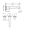 Смеситель для умывальника Axor Bouroullec 19135000