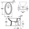 Биде напольное Villeroy & Boch Amadea 7485A1R3
