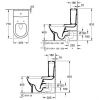 Унітаз підлоговий без бачка, без сидіння Villeroy & Boch Architectura 56861001