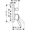 Смеситель для ванны Axor Carlton 17417090 Хром/Золото